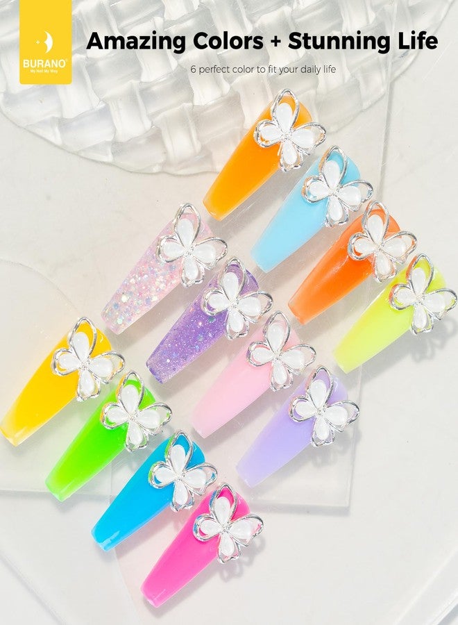 BURANO Poly Nail Gel Set, 12 Colors Nail Poly Nails Extension Gel Kit for Beginner Professional Salon Using Home DIY 15g (kit03, 15g) - Image 2